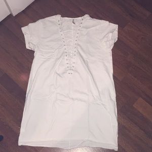 Emma & Sam lace up t shirt dress size xs